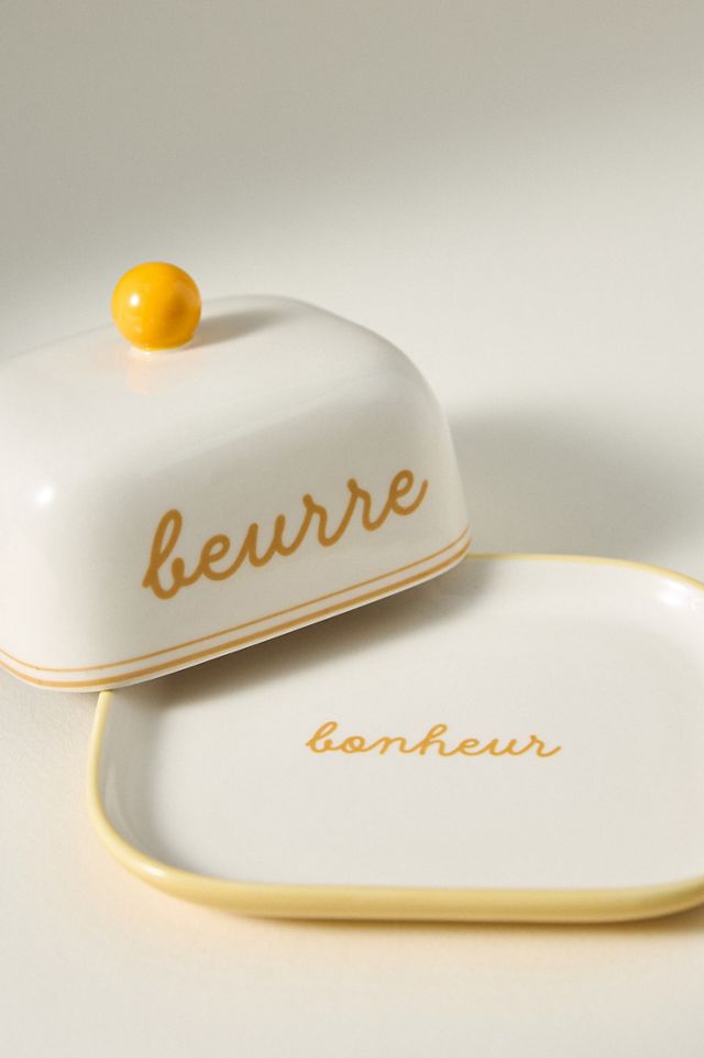Café Violette Handpainted Stoneware Butter Dish #2