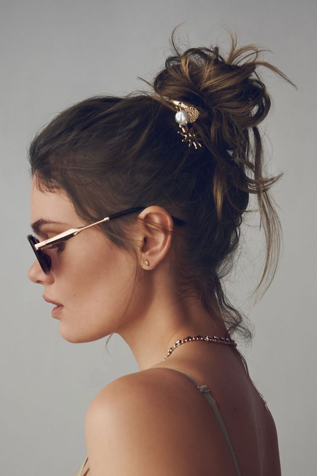 Sun Charm Cuff Hair Ties, Set of 3 #1