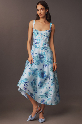 Bardot Lilah Sleeveless Corset A-line Midi Dress