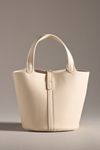 Mini Pebbled Faux-Leather Bucket Bag