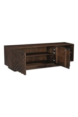 Easton Acacia Wood Media Cabinet