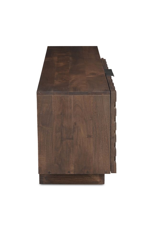 Easton Acacia Wood Media Cabinet #1