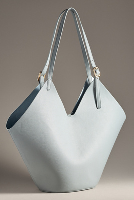 By Anthropologie Buckle-strap Tote In Blue