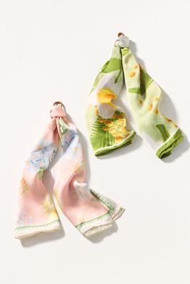 Patterned Hair Scarves, Set of 2
