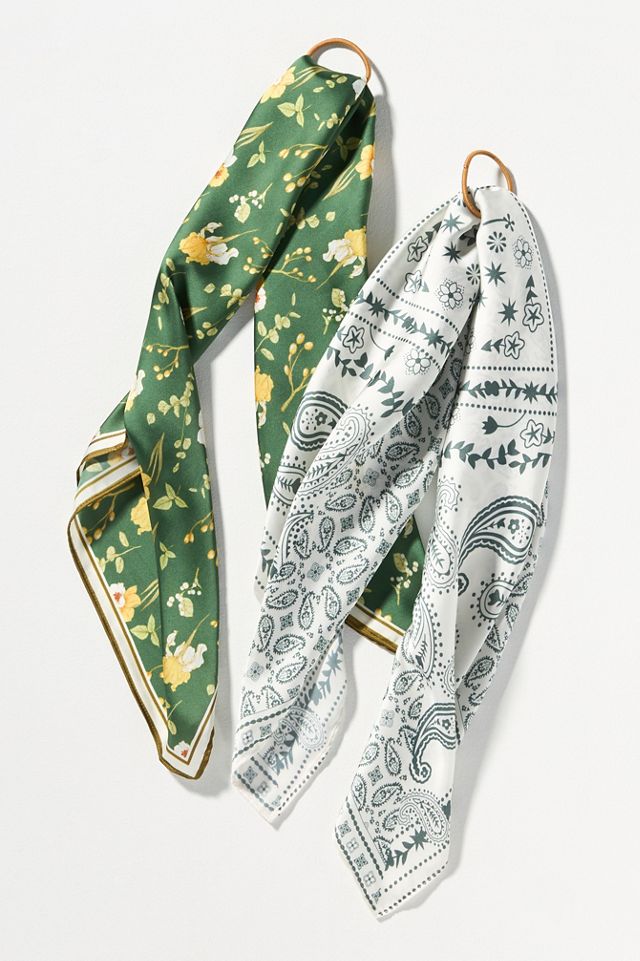 Patterned Hair Scarves, Set of 2 #1