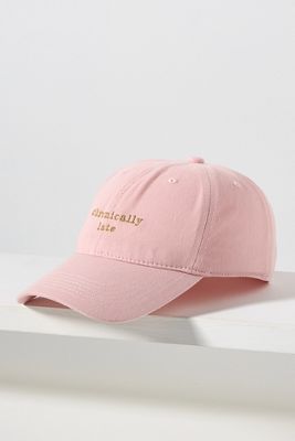 BY ANTHROPOLOGIE CONVERSATIONAL BASEBALL CAP 