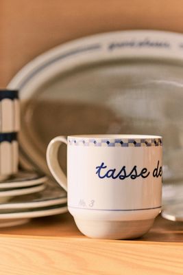 Café Violette Handpainted Stoneware Mug