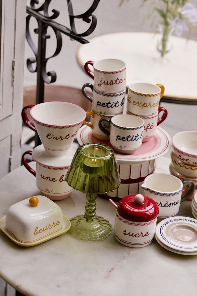 Café Violette Handpainted Stoneware Mug