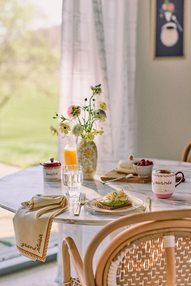 Café Violette Handpainted Stoneware Mug