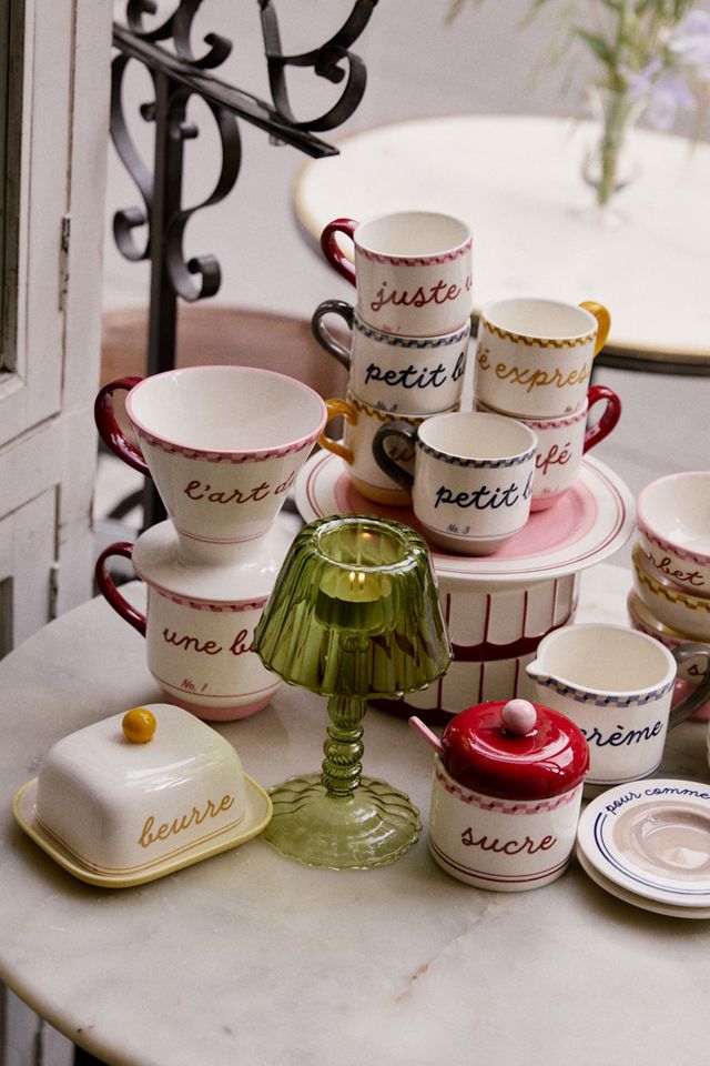 Café Violette Handpainted Stoneware Mug