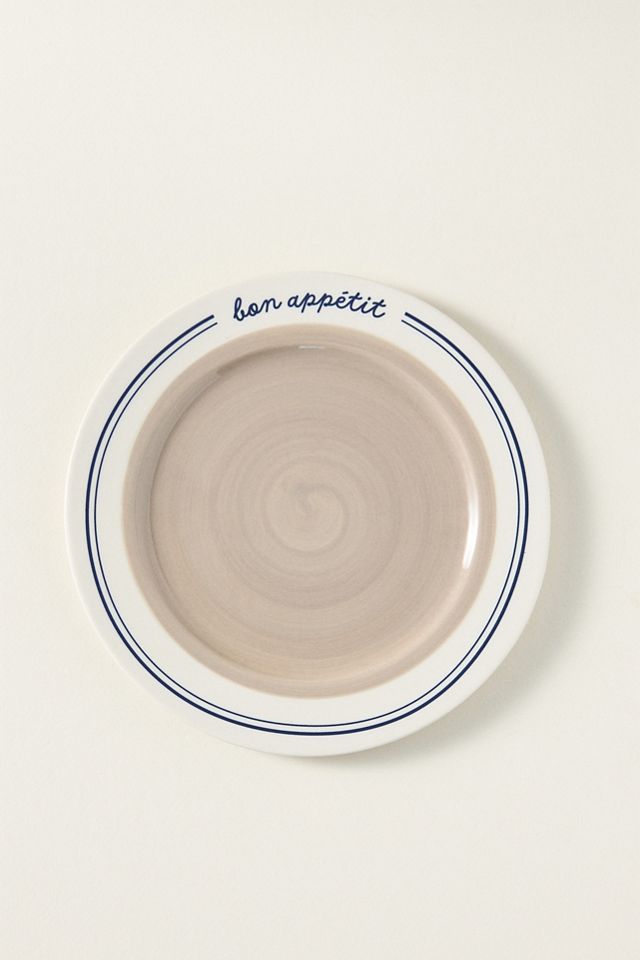 Café Violette Handpainted Stoneware Dessert Plate #1