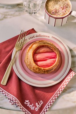 Café Violette Handpainted Stoneware Dessert Plate