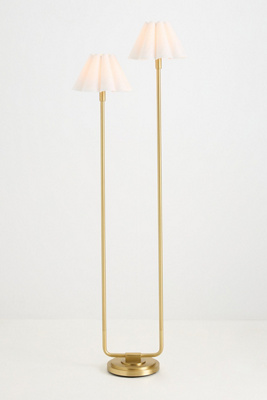Anthropologie Polly Scalloped Shaded Floor Lamp - Thumbnail 3