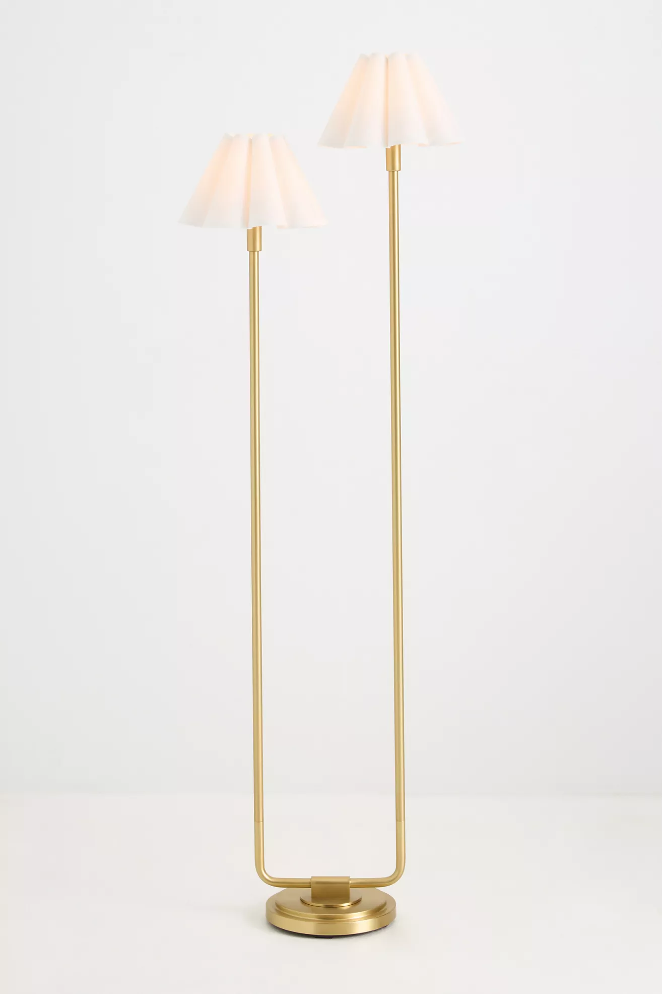Polly Scalloped Metal Floor Lamp | Modern & Classic
