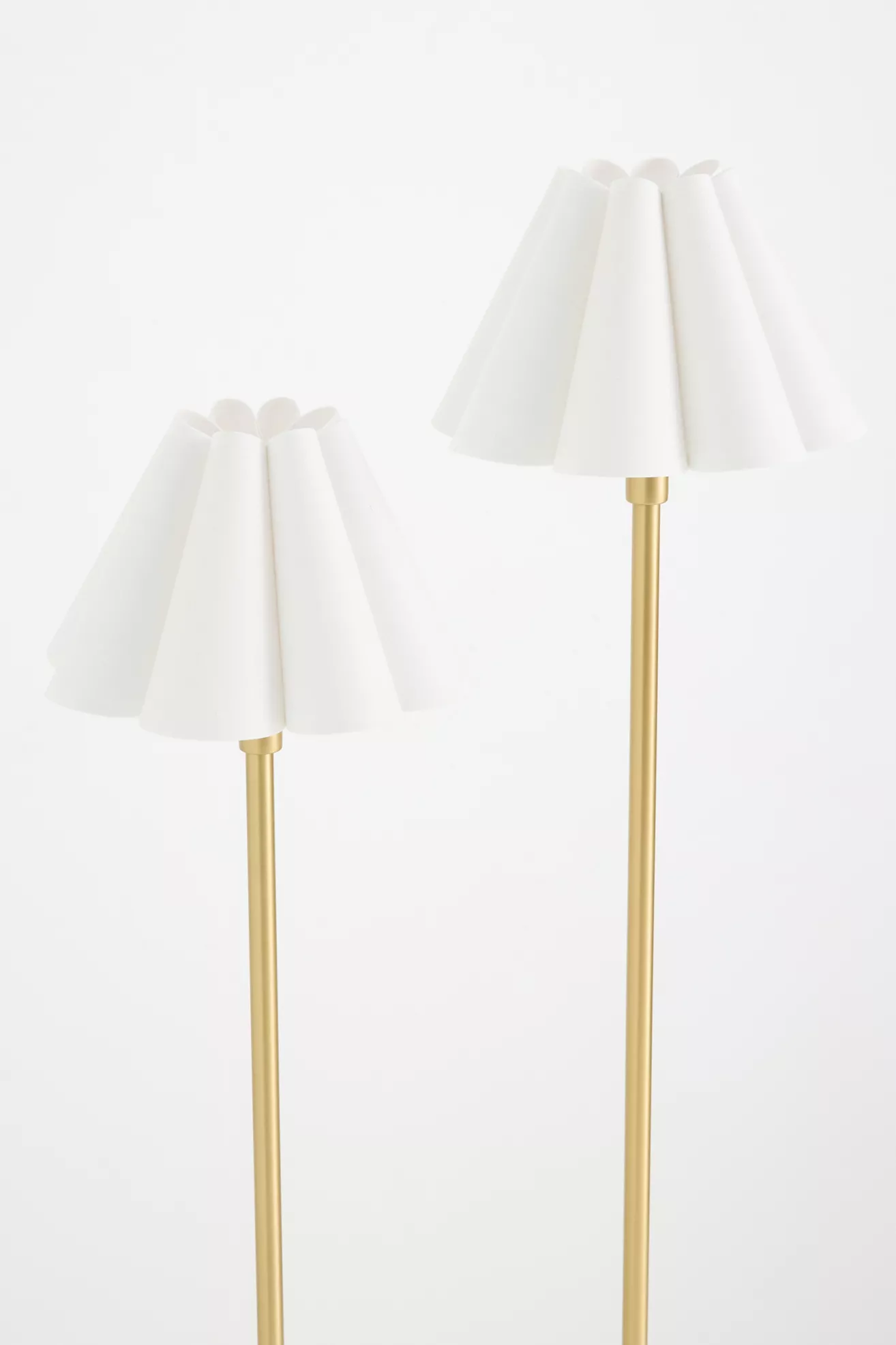 Polly Scalloped Metal Floor Lamp | Modern & Classic