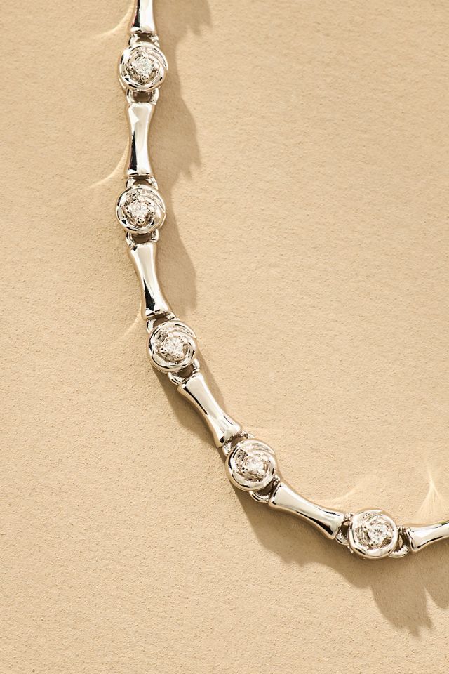 Luv Aj Coquille Tennis Necklace #1