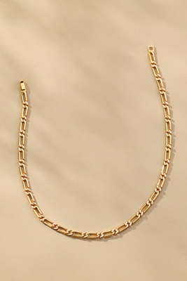 Luv Aj Pavé Link Necklace In Gold