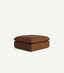 James Leather Ottoman