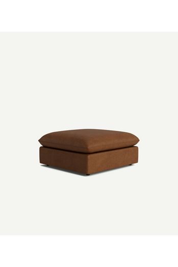James Leather Ottoman