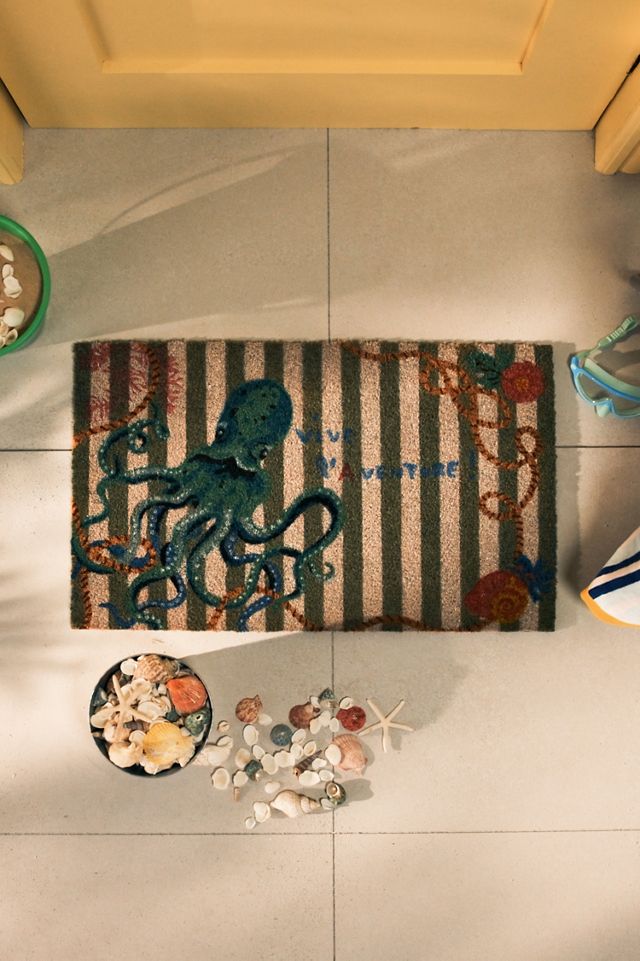 Nathalie Lete Octopus Printed Coir Doormat #3