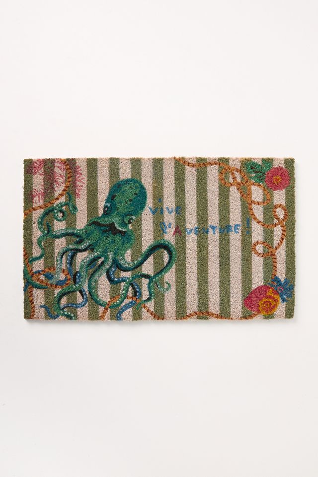 Nathalie Lete Octopus Printed Coir Doormat #1