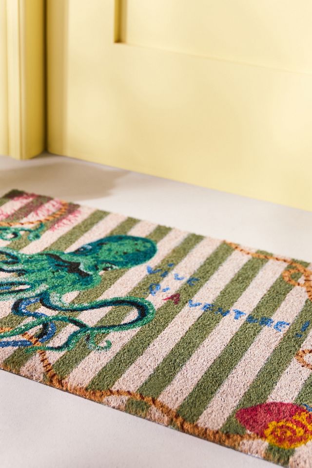Nathalie Lete Octopus Printed Coir Doormat #2