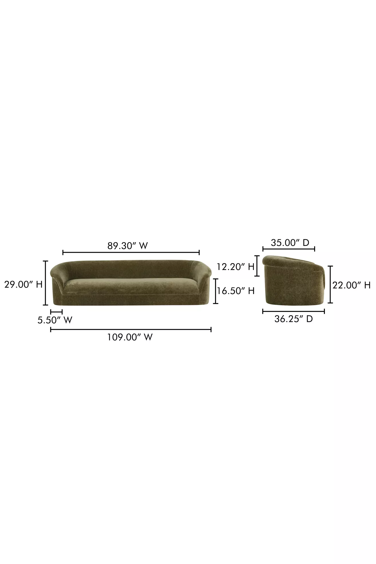 Thora Velvet Sofa - thumbnail 7
