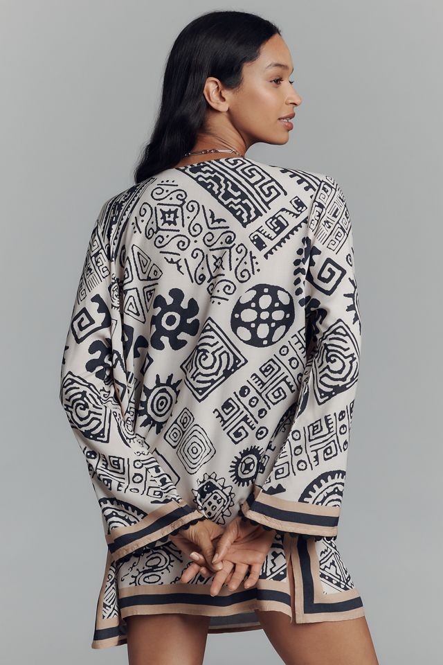 Conditions Apply Printed Mini Kaftan #1