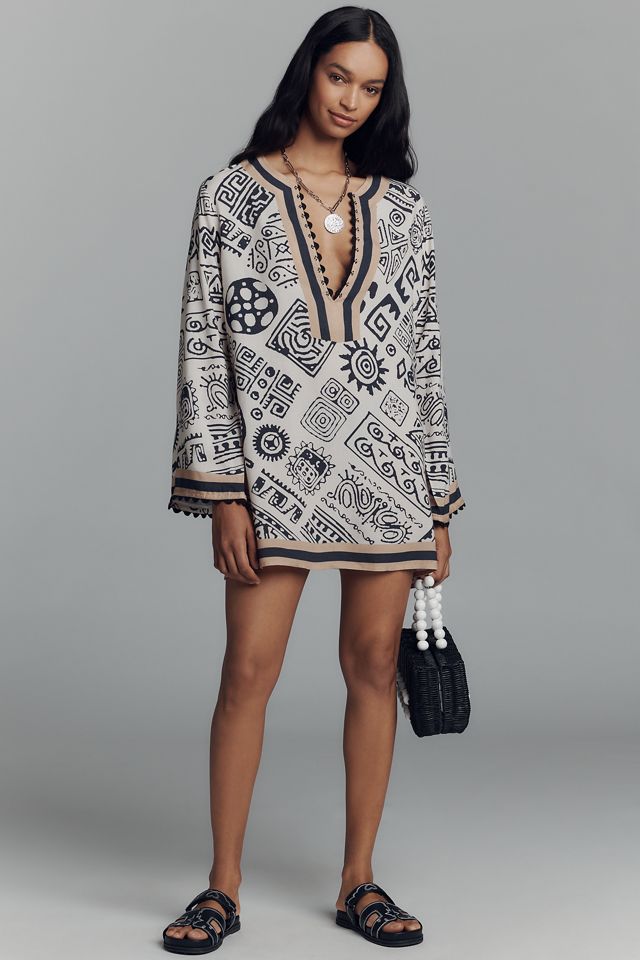 Conditions Apply Printed Mini Kaftan #2