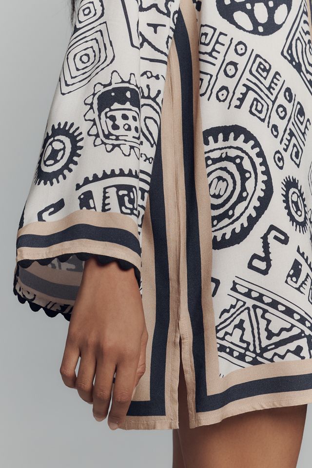 Conditions Apply Printed Mini Kaftan #3