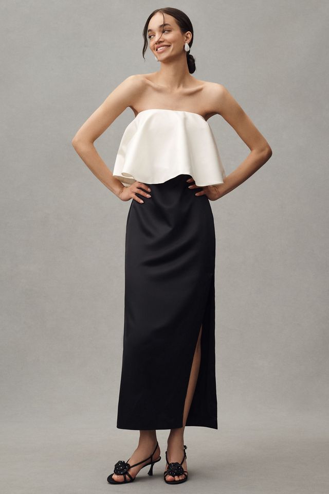 BHDLN Strapless Twofer Structured Midi Dress #2
