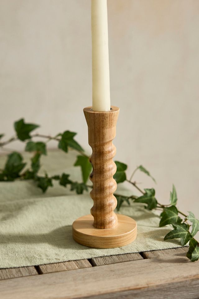 Rubber Wood Taper Holder #2
