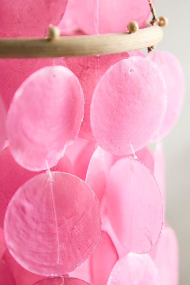 Shell Disk Chandelier, Pink #1