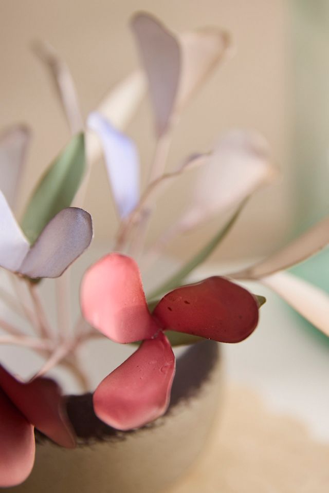 Dogwood Flower Metal Pot #1
