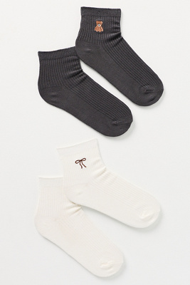 By Anthropologie Trouser Icon Socks, Set Of 2 In Blue