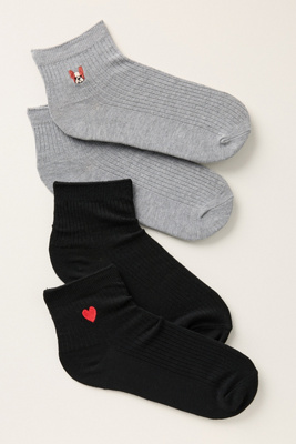 By Anthropologie Trouser Icon Socks, Set Of 2