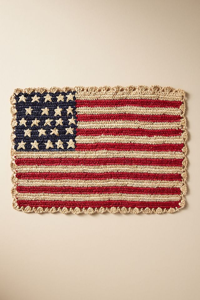 Handwoven Americana Placemat #1