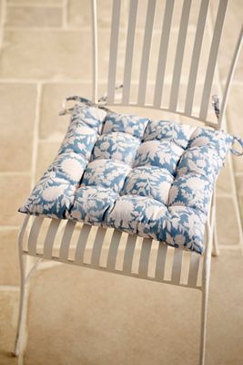 Floral Block Print Seat Cushion