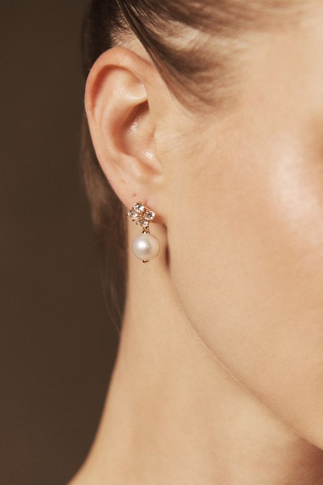 NADRI Blair Pearl Drop Stud Earrings #2