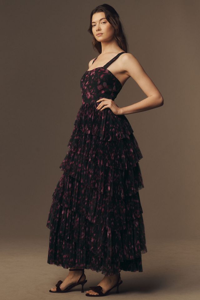 WeWoreWhat Drop-Waist Corset Maxi Dress