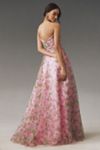Mac Duggal Strapless Chiffon Maxi Dress