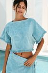 Ollari Terry Textured Poncho