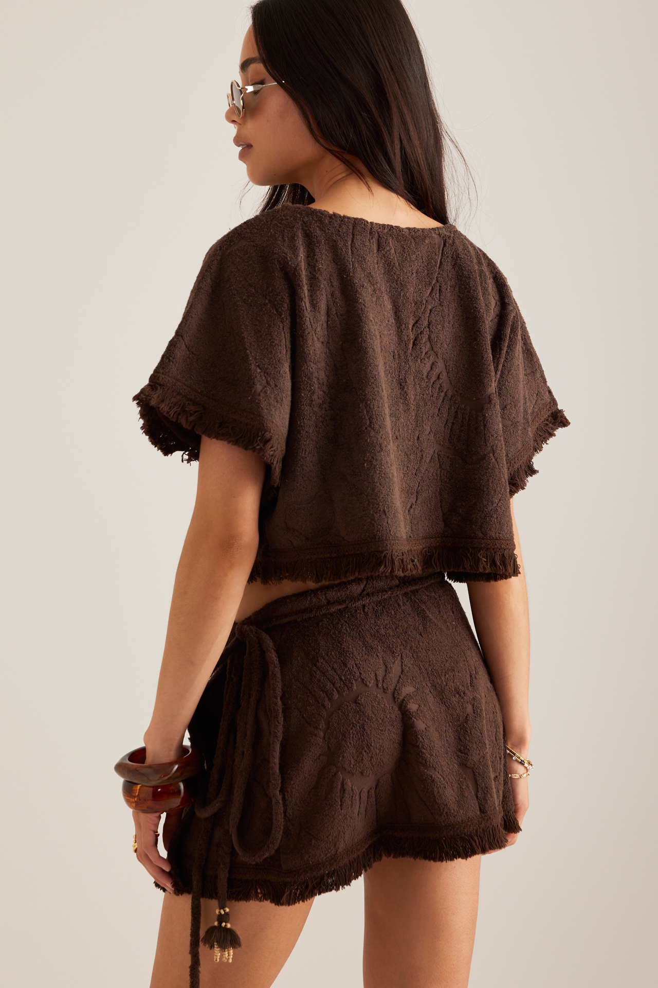 Ollari Terry Textured Mini Sarong