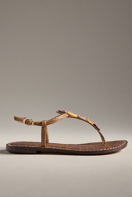 Sam Edelman Gigi Thong Sandals In Beige