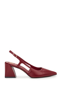 Vince Camuto Sindree Slingback Pointed Toe Pump In Red
