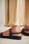 Bibi Lou Skinny Buckle Slingback Sandals