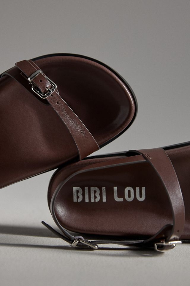 Bibi Lou Skinny Buckle Slingback Sandals