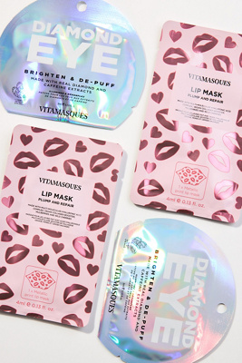 Vitamasques Best Of Lips & Eyes Boxset, Set Of 4 In Pink