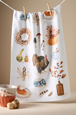 Emily Lex Studio Favorite Things Dish Towel In Brown