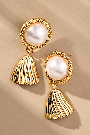 Aserti Earrings Gold in Crystal Aserti Earrings Gold in Crystal